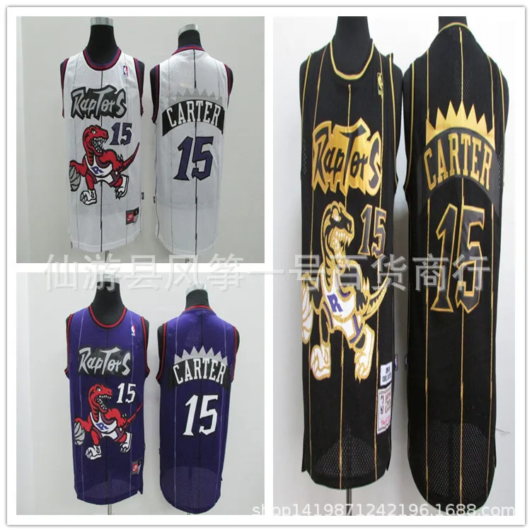 

NBA Raptors 15 Carter Retro Embroidered Jersey Basketball Wear Support Foreign Trade on Behalf