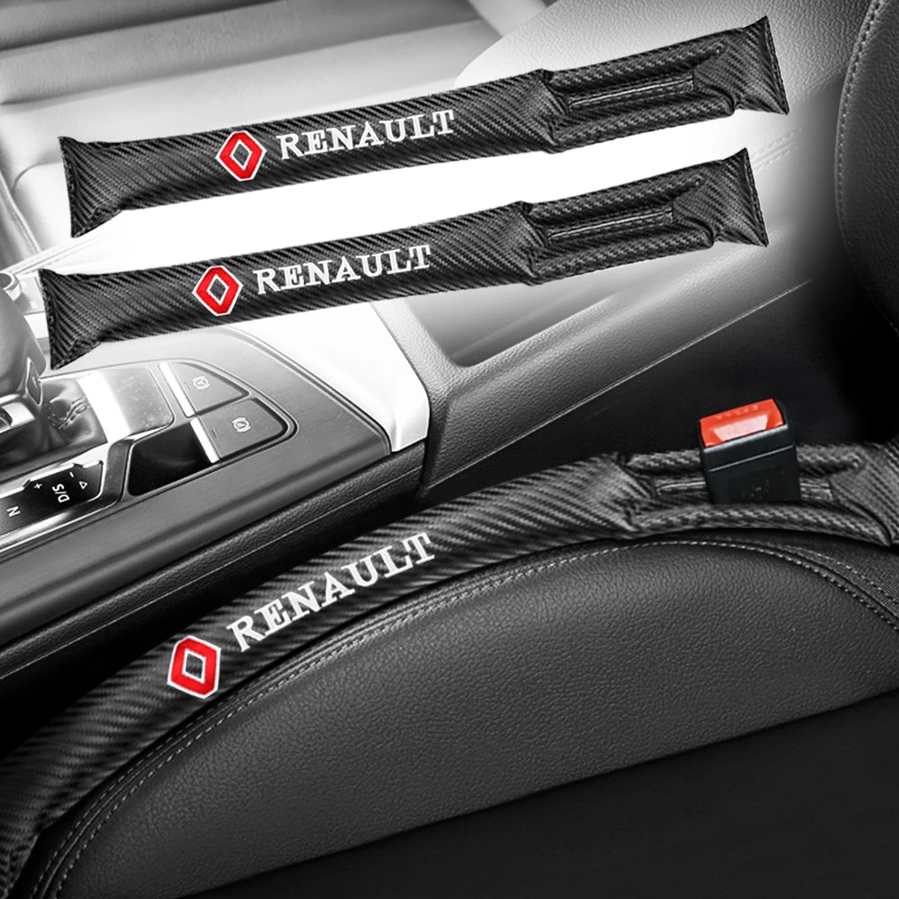 

2PCS Faux Leather Auto Seat Gap Pad Filler Spacer Slot Plug Car-styling Accessories For Renault Duster Megane 2 3 Clio Fluence