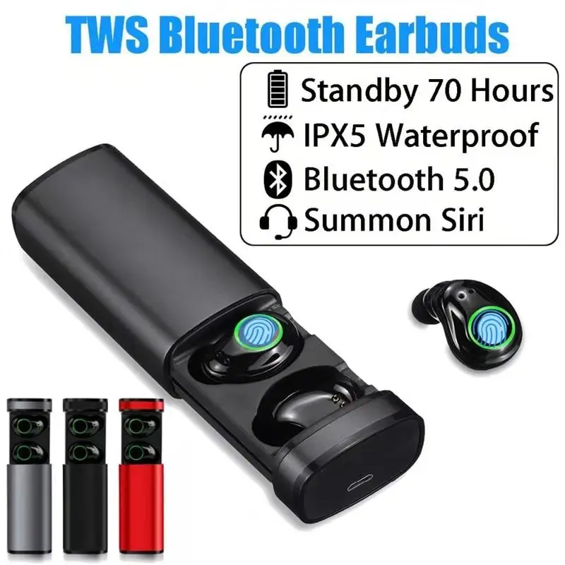 TWS-X23 беспроводные Bluetooth наушники Bluetooth бинауральные наушники с зарядным устройством сенсорное управление Спортивная мини гарнитура