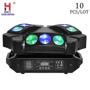

9x12w rgbw 4in1 Spider Led light Beam Moving Head Light DMX control stage dj light (10pcs/lot)