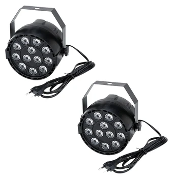 

Promotion! 2 x 15W DMX-512 RGBW LED DJ Light Effect Disco Lighting 8 Channel AC 100-240V