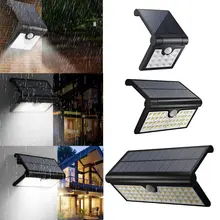 14/42/58 светодиодов Солнечный Складной настенный светильник Открытый PIR датчик светильник для дома, двора, сада