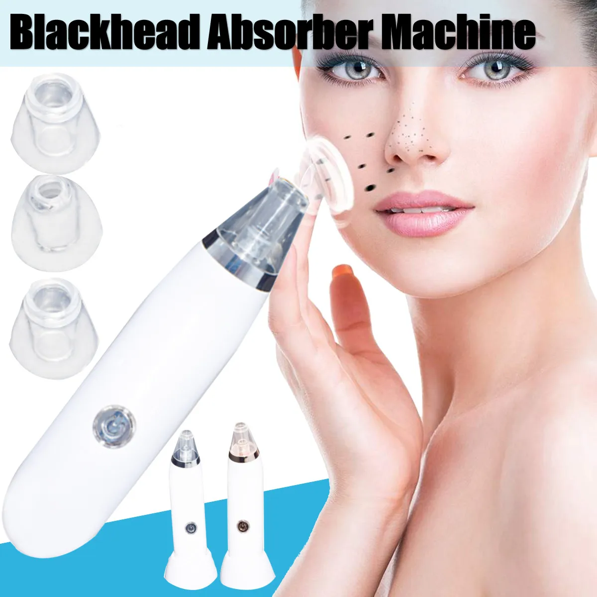 

HOT Electric Vacuum Pore Cleaner Blackhead Remover Acne Pores Remove Exfoliating Cleansing Facial Beauty Instrument