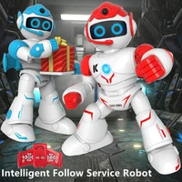 Intelligent Follow Service Robot Voice Dialogue Touch Sensing Delivery Mode Sing And Dance Programming Educational RC Robot Toy 1
