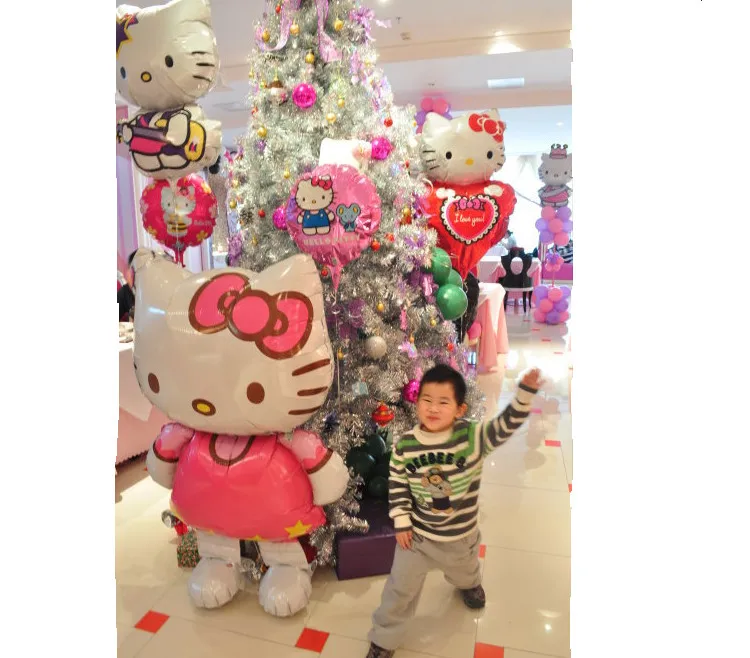 Большой размер hello kitty кошка фольгированный шар Средний Мультфильм Свадьба День рождения украшение надувной воздушный шар hello kitty
