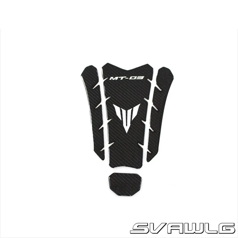 3D в Fibra di Carbonio Tappo Serbatoio газовая прокладка наполнитель Copertura Decalcomanie Fit YAMAHA MT-25 MT-03 MT25 MT03 - Цвет: 5