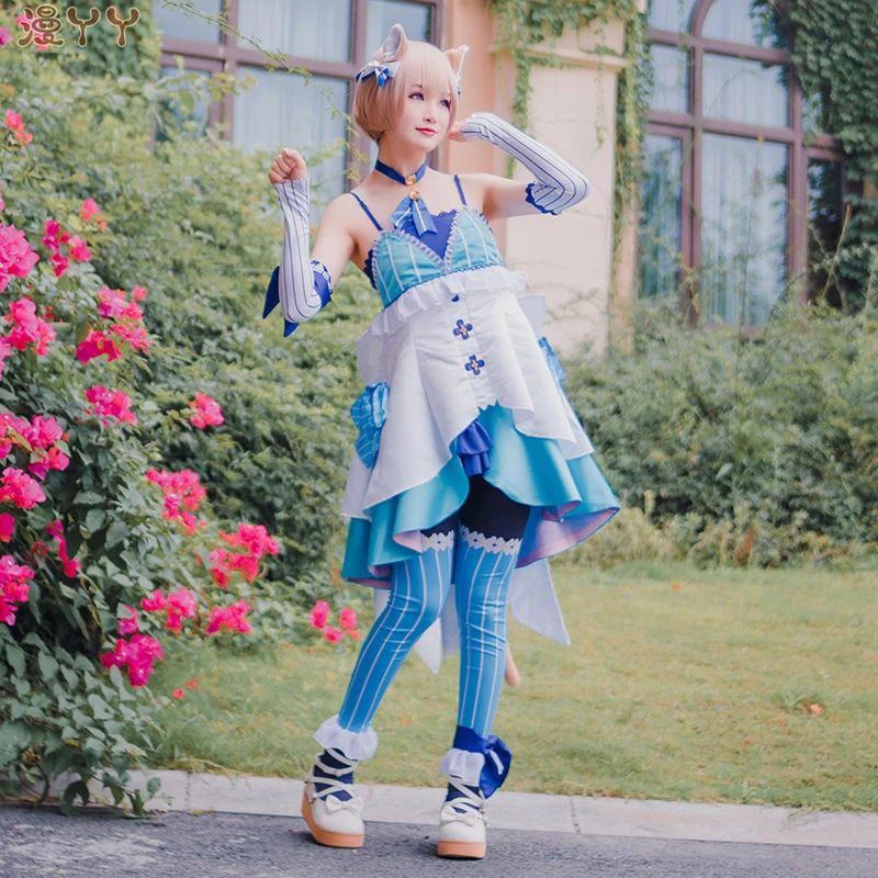 Горячая аниме Re: Zero Hajimeru Isekai Seikatsu Ferris Косплей Костюм Униформа платья Хэллоуин костюмы для женщин взрослых