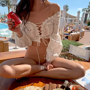 

women bikini set solid sexy summer swimwear 3 pieces swimming suit bikini with cover up high waisted women buiquini maillot
