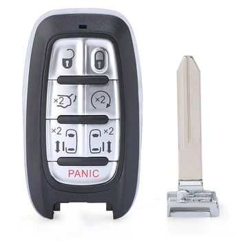 Keyforkess per Chrysler Pacifica 2017 2018 2019 2020 M3N-97395900 sostituzione 3 5 6 7 pulsanti Remote Car Key Shell Fob con lama - KEYECU per Chrysler Pacifica 2017 2018 2019 2020 M3N 97395900 sostituzione 3 5 6 7