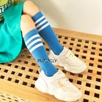 Children's Socks autumn girls middle tube pile stockings candy color classic college style football stockings half high tube 3