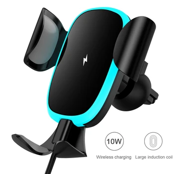 

QI Car Fast Wireless Charger Car Phone Holder Car Charger Universal Car air vent holder For Phone In Car Bracket