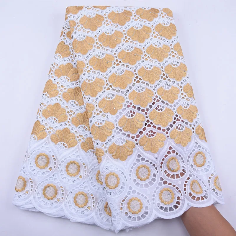 Нигерийская швейцарская вуаль хлопковая кружевная ткань 2020 Белые Швейцарские