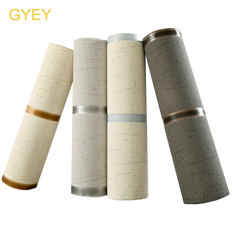 

10M Simple Modern non-woven Moccasin WallPaper Bedroom Living Room TV Background Wall Horizontal Vertical 3D Striped Wallpaper