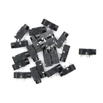 

20PCS PJ-320A 3.5mm Female Audio Connector 4 Pin DIP Headphone Jack Socket