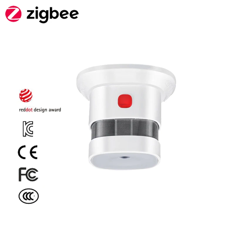 

Zigbee Smart Anti-fire Alarm Smoke Sensor Smart Home Sensors 2.4GHz High sensitivity Bulit In Battery Safety prevention Sensor