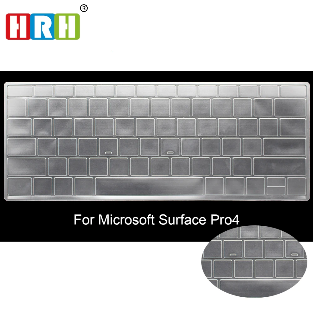

HRH TPU Keyboard Cover Skin Protector For Microsoft Surface 3 Pro 3 4 5 New Pro And For Microsoft Surface Book Laptop Keyboard