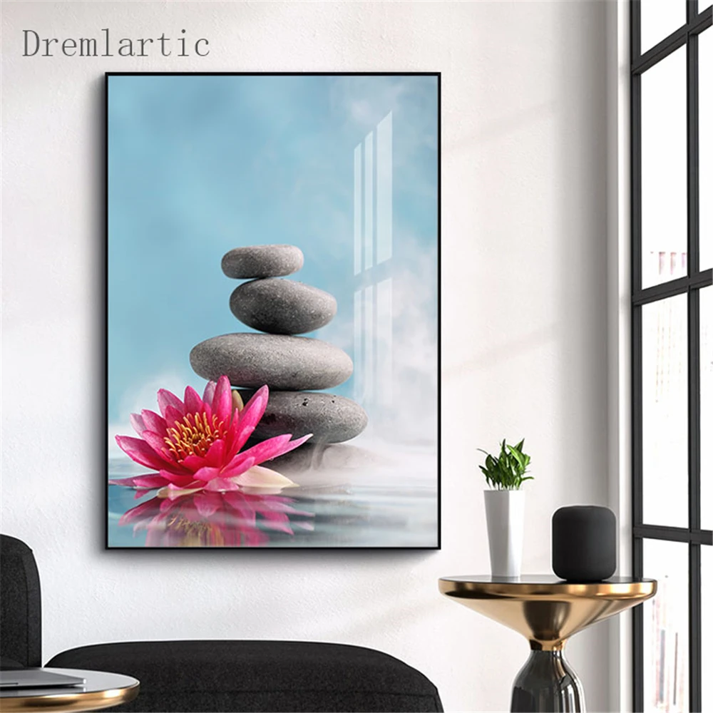 Zen Stone@u Canvas Poster Silk Fabric Modern Style Prints Party House Decor Room#20-1005-24 | Дом и сад
