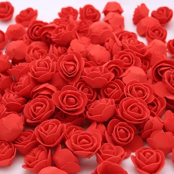 30Pcs 35Cm Artificial Styrofoam Rose Head Flowers For Diy Home Wedding Decoration Garland Cheap Fake Flowers Handmade Accessori