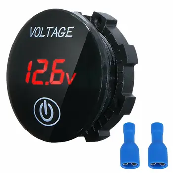 

12V-24V Car LED Display Panel Digital Voltage Volt Meter Voltmeter For Motorcycle Car Boat Eco-friendly Plastic