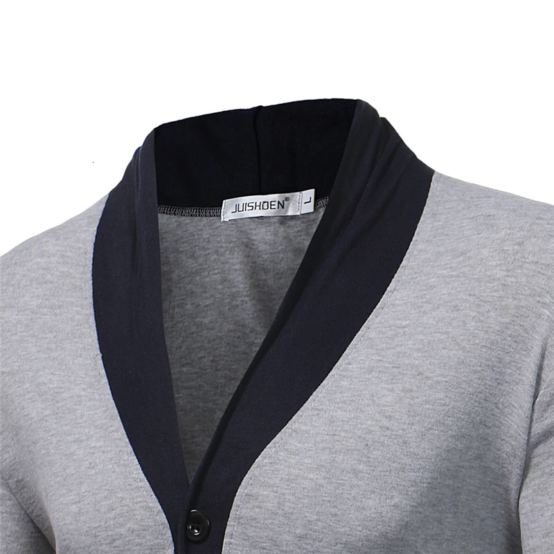 Рекрут мужчин случайные Trui Jas мужчин случайные Лоскутные Slim Fit v-образным вырезом используется Trui SweaterCoat M-2XL