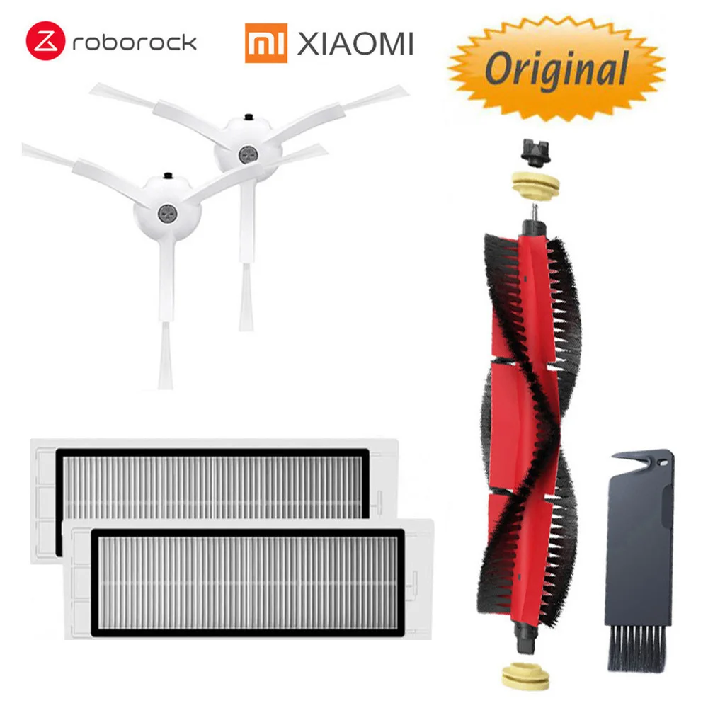 

Original Roborock Part of Detachable Main Brush, no Washable Filter ,Side Brush for Mi 1/1S Roborock S50 S55 S6 E20 E35