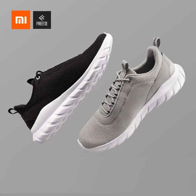 Xiaomi FREETIE 39-44 размера плюс мужская спортивная обувь, светильник, Дышащие Трикотажные Городские кроссовки для бега, для спорта на открытом воздухе