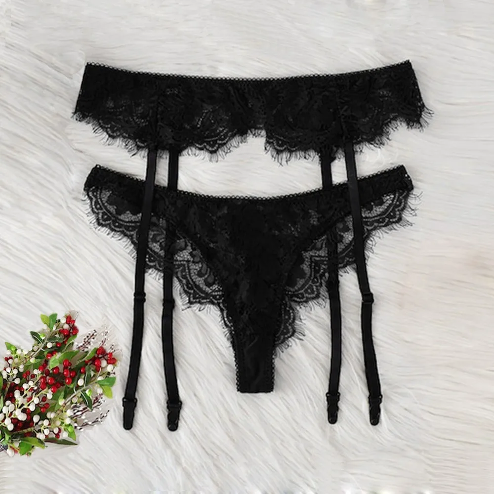 

Women Lace Garter Sexy Temptation Ultra-thin Ladies Fashion Stockings Suspender Belt Wedding Garters Belts Female Accessories