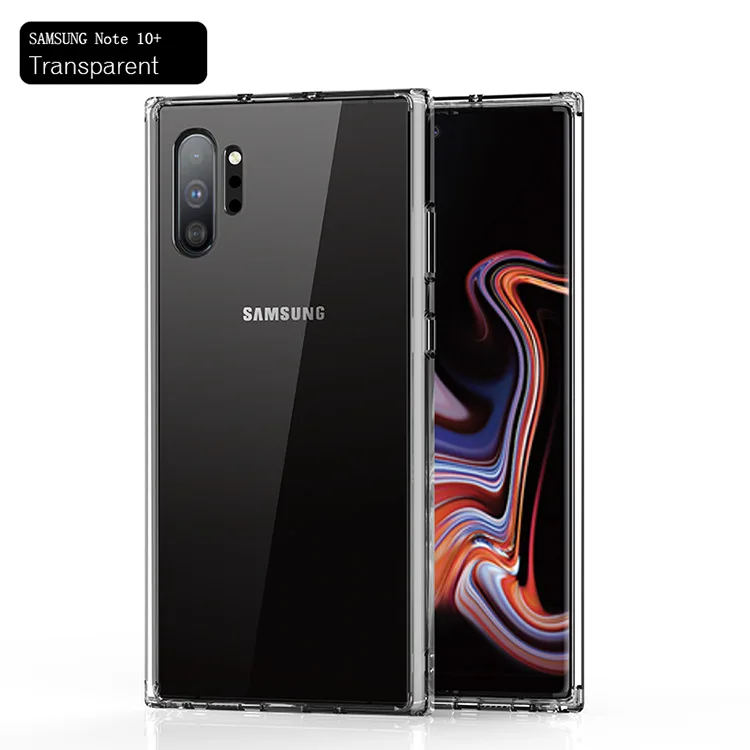 Прозрачный креативный противоударный чехол для телефона samsung Galaxy Note10 Note10+ ударопрочный защитный чехол-бампер