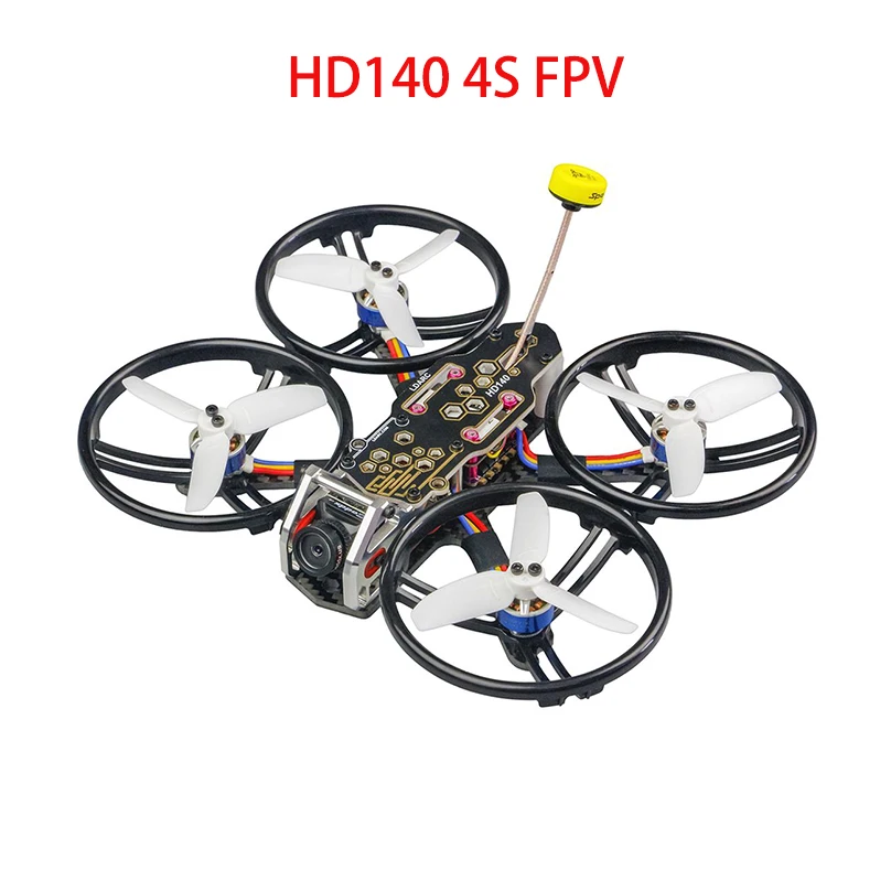 

LDARC HD140 HD140-FPV 4S Racing Drone F411 Flight Controller OSD E20A V200m VTX Nano2 Camera NO Props Veiw TPE Damping Design
