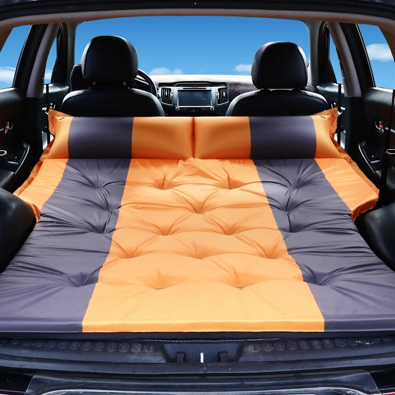 Автомобильная воздушная подушка для путешествий, надувная кровать, сшитая вручную машина для Ford Mondeo Mk4 2007-2012 S-Max 2008 - Название цвета: Оранжевый