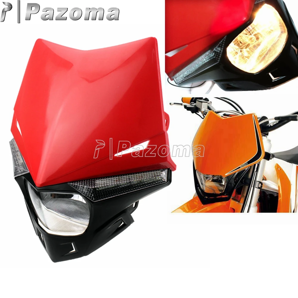 Налобный фонарь светодиодный для мотокросса Honda XR CRF CRM FMX 250 450 200 650|headlights for|headlights