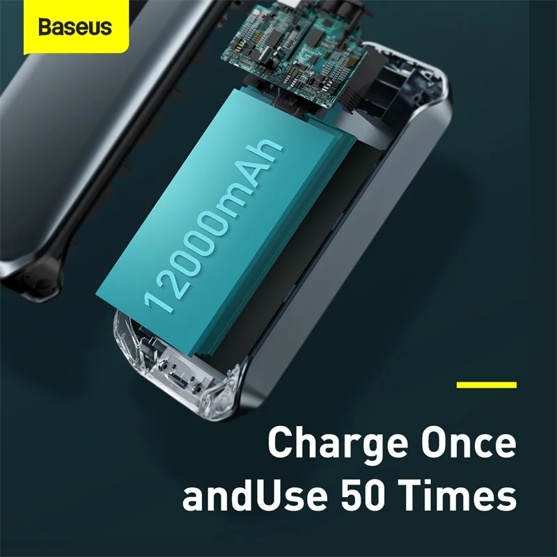US $55.19 Baseus 12000mah Car Jump Starter Power Bank 12v Auto Starting Device