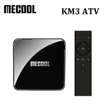 MECOOL KM3 טרקטורונים אנדרואיד 10.0 Google מוסמך טלוויזיה תיבת 4GB 64GB 128GB Amlogic S905X2 מדיה נגן 4K 5G הכפול Wifi BT4.0 סט Top Box