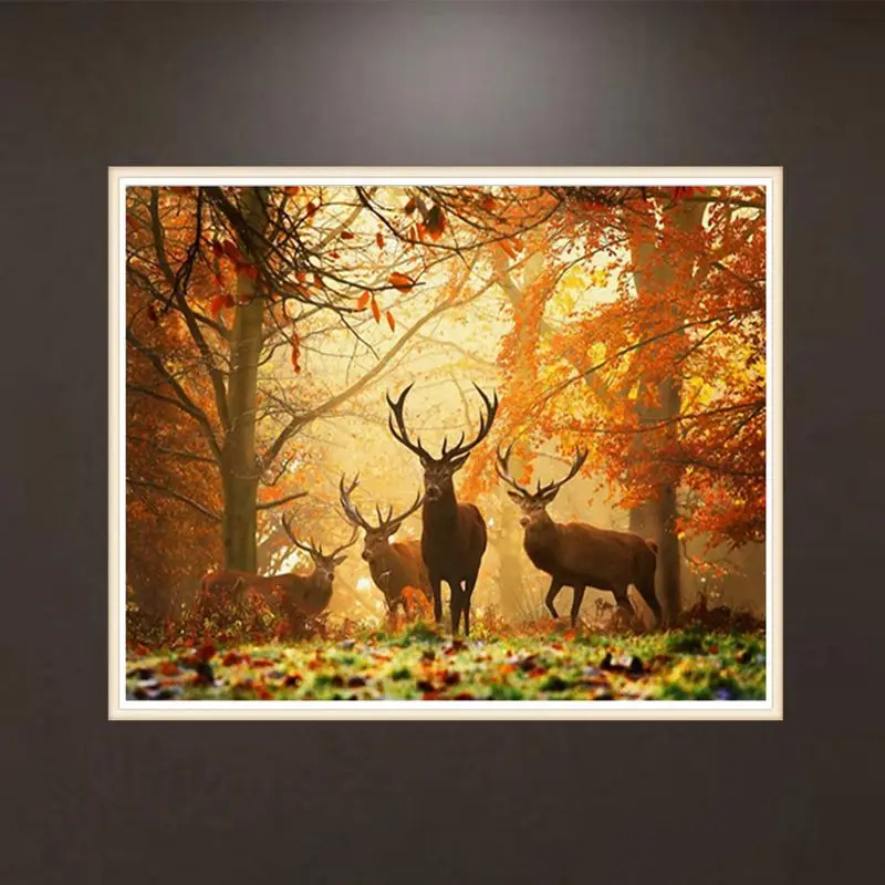 Deer 5D DIY Full Drill Diamond Painting Embroidery Cross Stitch Kit Room Home Decor Craft Q6PE