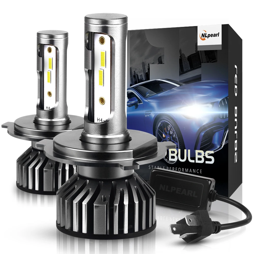 

2Pcs H4 LED Headlight Bulbs H7 H1 H11 12V 9005/HB3 9006/HB4 9012/HIR2 H3 H8 95% Canbus 50W 12000LM with CPS Chips Headlamps