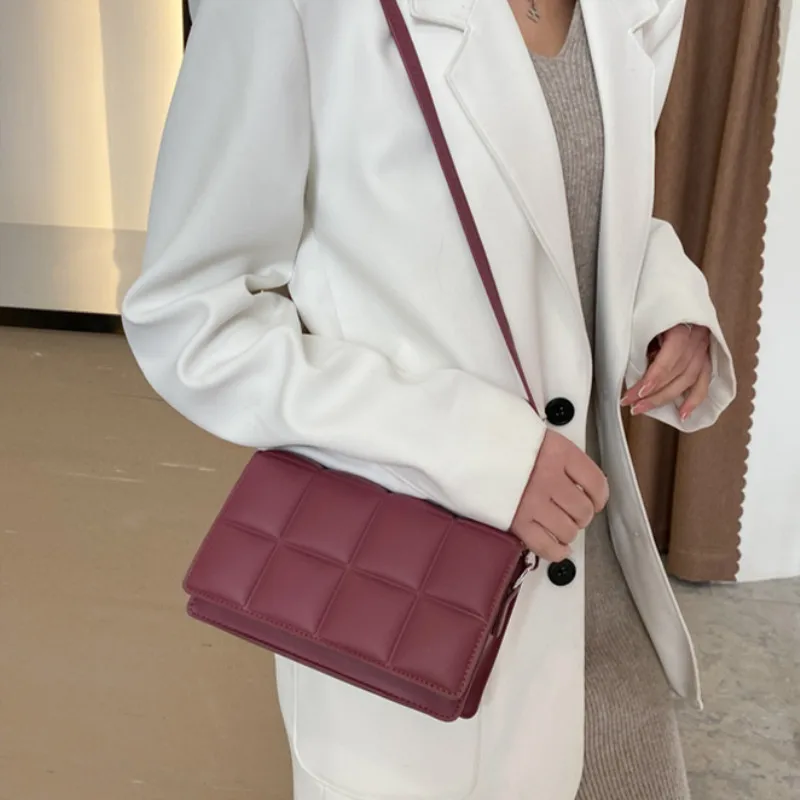 Women New Designer Small Messenger Handbag Female PU Leather Travel Single-Shoulder Bag Fashion Trend Crossbody Bag Purse Bolsos