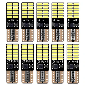 

T10 W5W 4014 24 SMD 12V 194 168 Canbus Car LED Clearance Lamp Dome Map License Plate Light Auto Marker Signal Lamp Error Free
