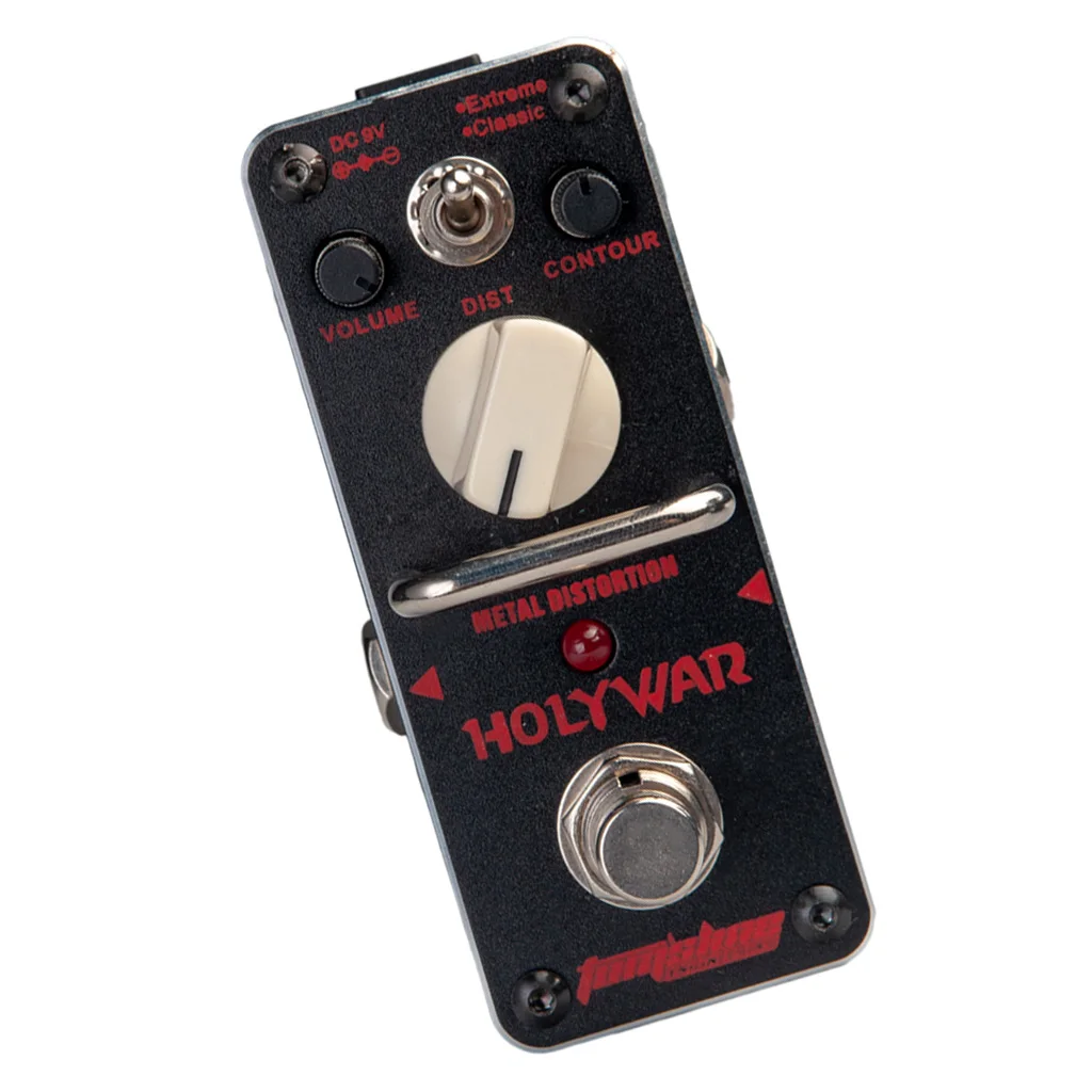 

DC 9V Holy War Metal Distortion Guitar Effect Pedal True Bypass for Electric Guitar Replacement