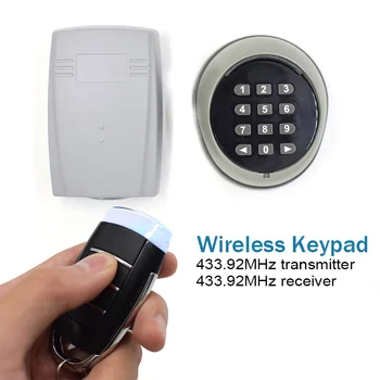

2020 new 433MHz Wireless Keypad Password Switch 1527 Remote Control Gate Door Opener 2 ch receiver for gate door access control