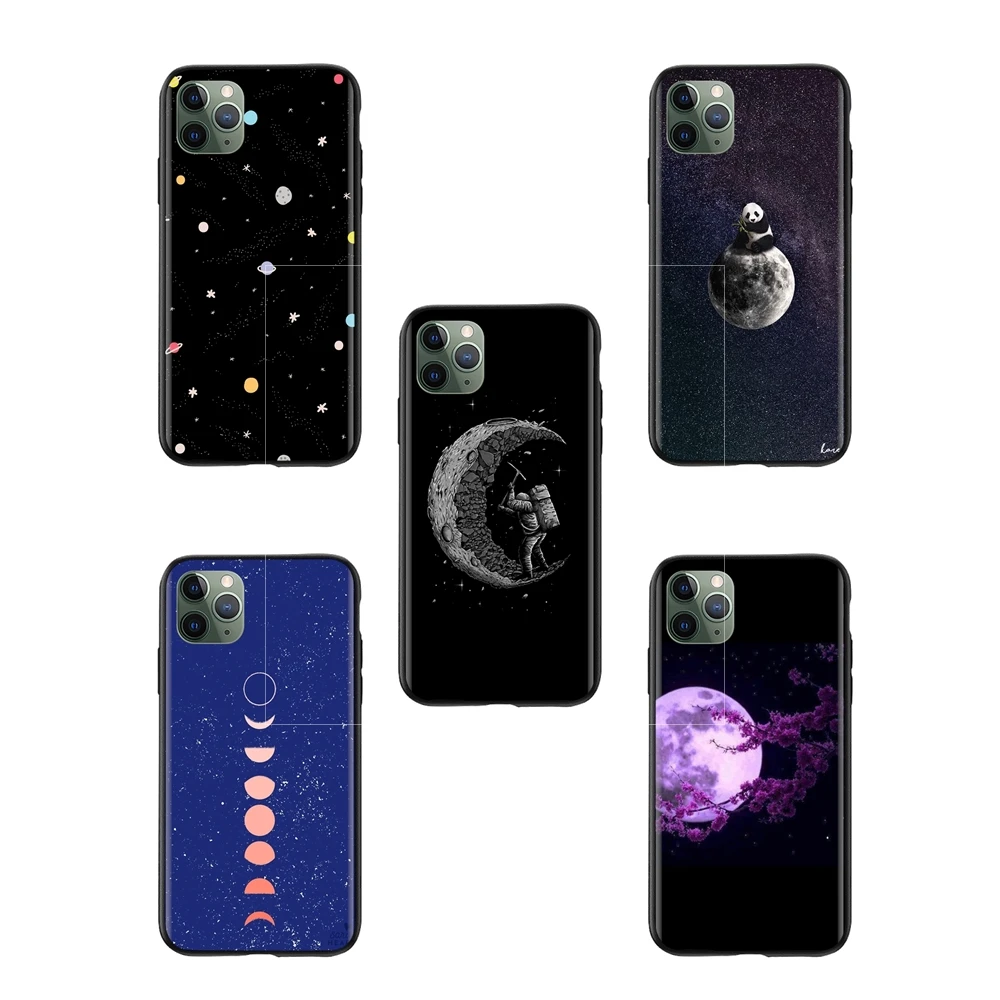 Лучшее качество луна фазы милые обои пластиковый чехол для телефона iPhone X/11/11Pro max |