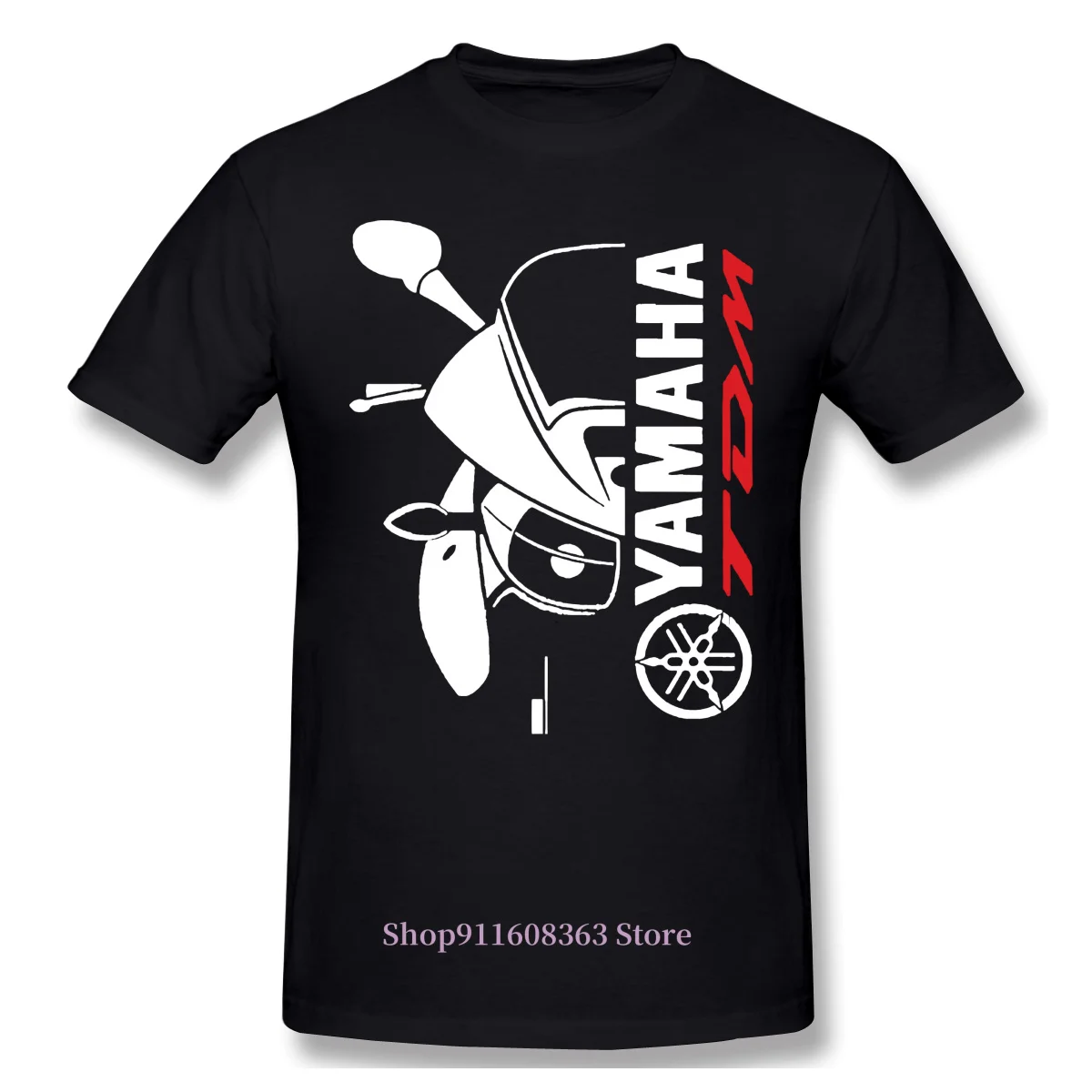 Double Side Yama Tdm 900 Car Auto Black T-Shirt Men Summer Round Neck T Shirt Fashion Cheap Custom | Мужская одежда