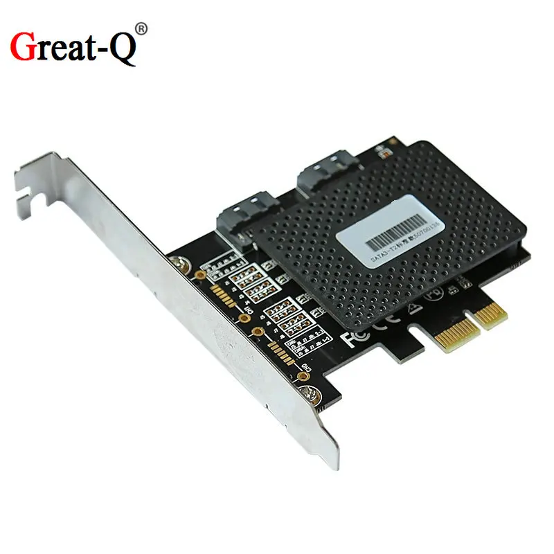 6 Гбит/с PCI express PCIe на двойной SATA 3 0 расширения контроллер переходник почтовая