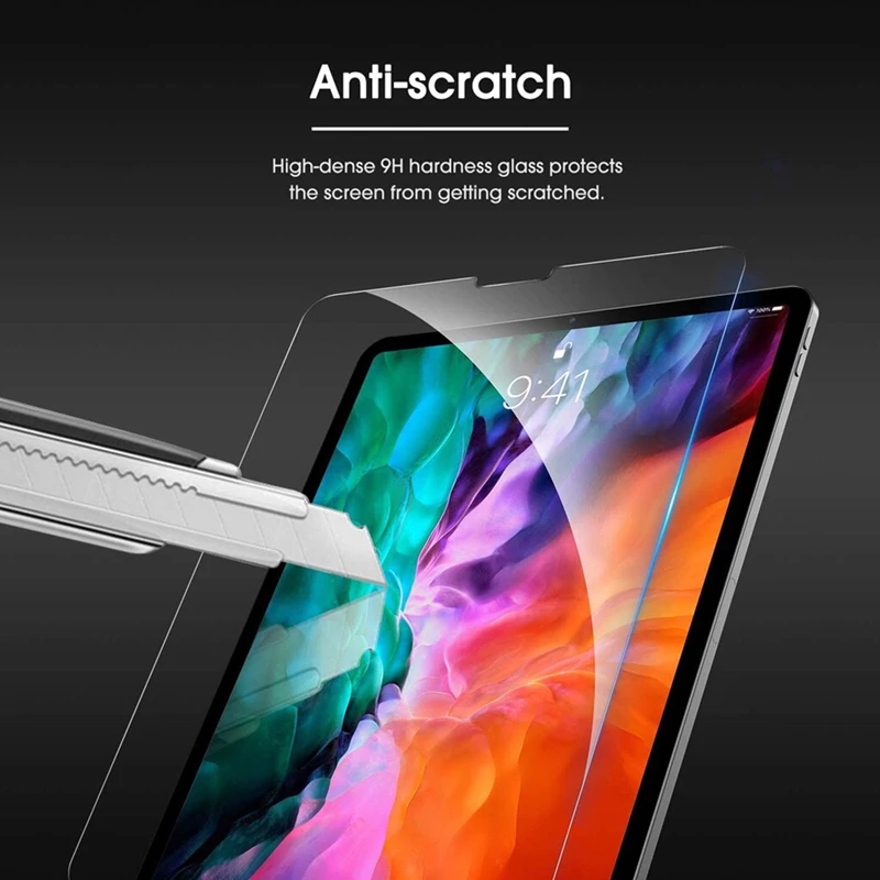 For iPad Pro 11 2020 11.0 Inch Tempered Glass Screen Protector A2068 A2228 A2230 A2231 Tablet Bubble Free Scratch Proof HD Film best tablet holder