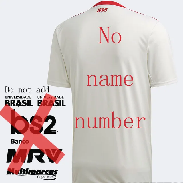 Новинка, майка для Фламенго, майки для дома mengo Camisa 3 2, высокое качество, на заказ, Фламенго, рдж, клуб, Габриэль, 24 ноября, Ривер Плейт - Цвет: Camisa 2