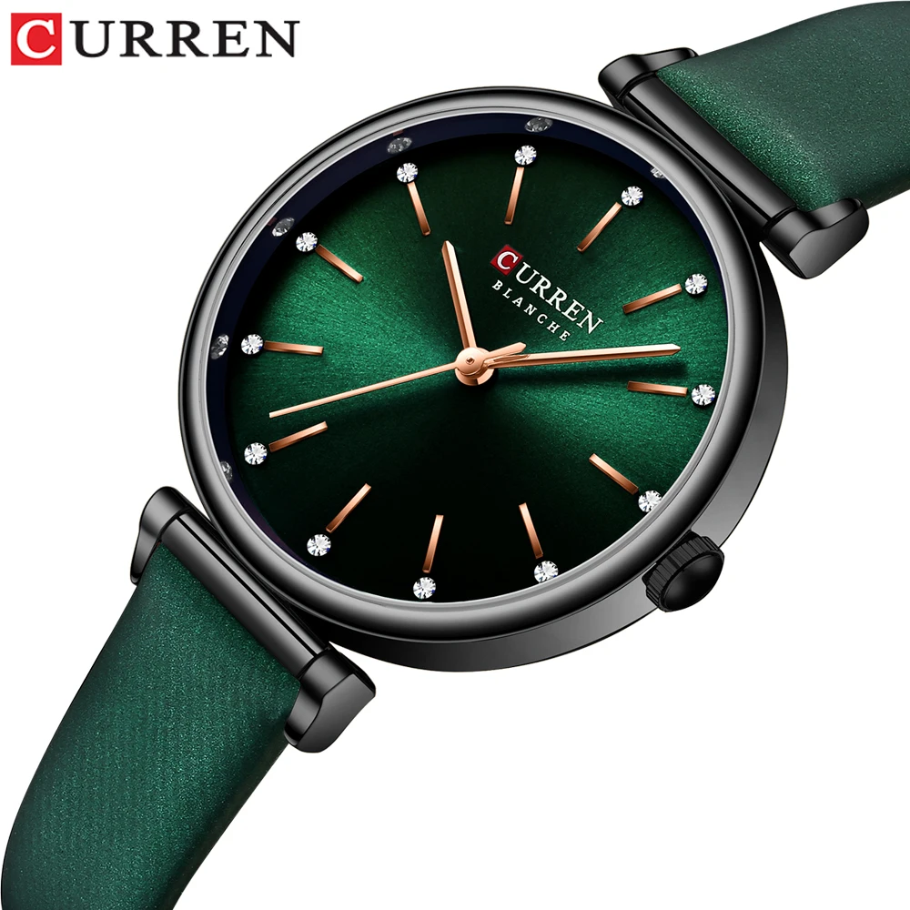 

Luxury Leather Watches Women Creative Fashion Quartz Watches For Reloj Mujer 2019 Ladies Wrist Watch CURREN relogio feminino