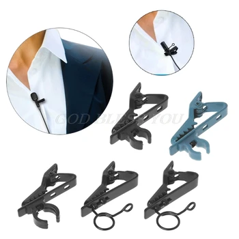 

1PC Universal Microphone Lapel Tie Clip Mini Clamp Portable Used For T-shirt Collar Drop Shipping