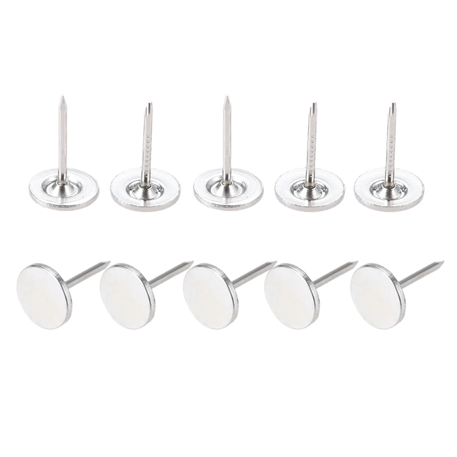 10-100pcs upholstery nail Silver upholstery nails Flat head metal pushpin 11mmx17mm Vintage tacks antique stud jewelry case wine box sofa decor