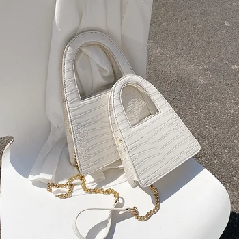 

Small Stone Pattern PU Leather Crossbody Bags For Women 2020 Chain Handbags Lady Shoulder Bag Simple Totes Hand Bag