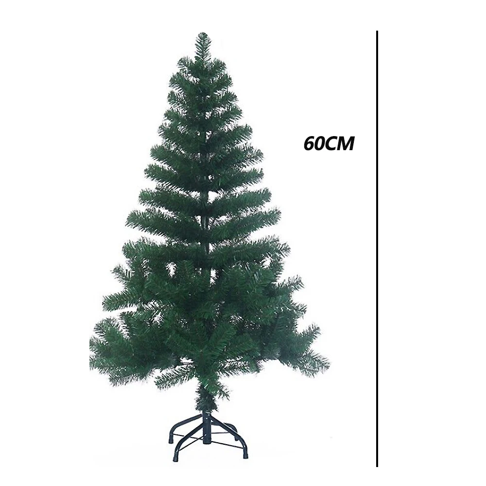 60cm 60/90 см, зеленые Рождественские елки, вечерние украшения для дома, Рождественская Снежинка, пластиковая елка, новогодний настольный декор, Arbol Del Navidad, подарок 3 - Цвет: 60cm
