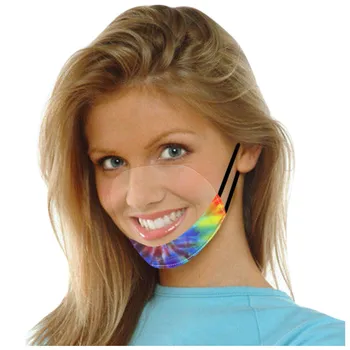 

Breathable Face Mask Mascarilla For Skin Care Smile Face Shield With Clear Vinyl Visible Expression Lip Masque Mondkapjes